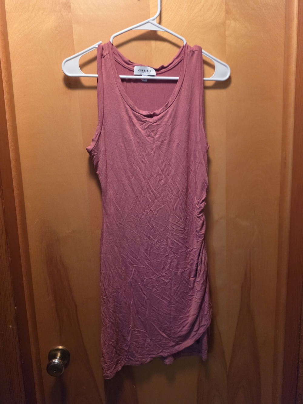 Gilli Dusty Rose Sleeveless Mini Tank Dress
